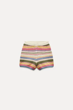 SHORTS CROCHET RAYAS
