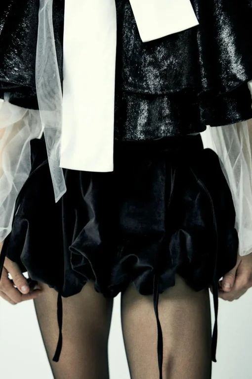 SHORTS GLOBO TERCIOPELO