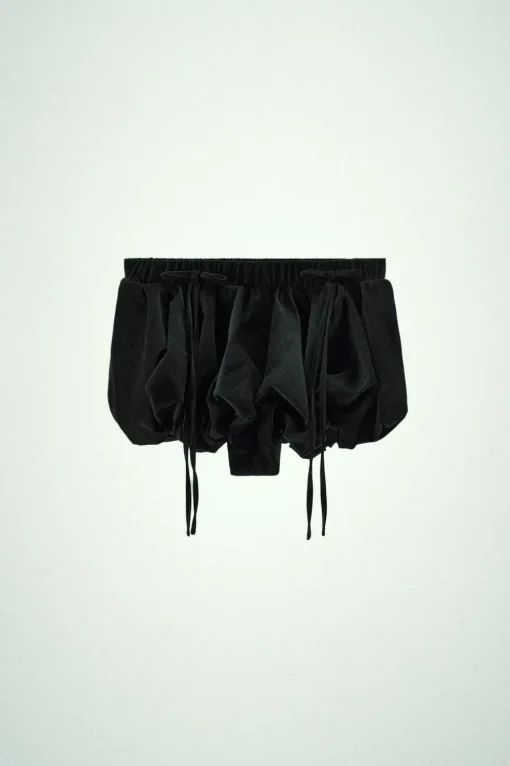 SHORTS GLOBO TERCIOPELO