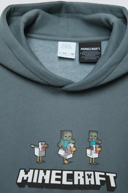 SUDADERA CAPUCHA MINECRAFT © MOJANG AB. ™