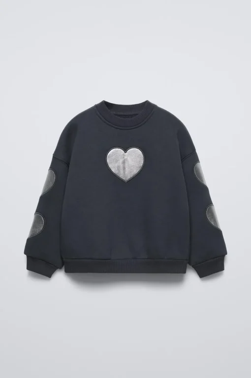 SUDADERA CORAZONES BRILLO