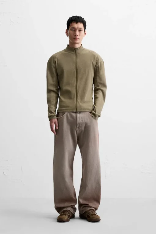 SUDADERA CREMALLERA LAVADA
