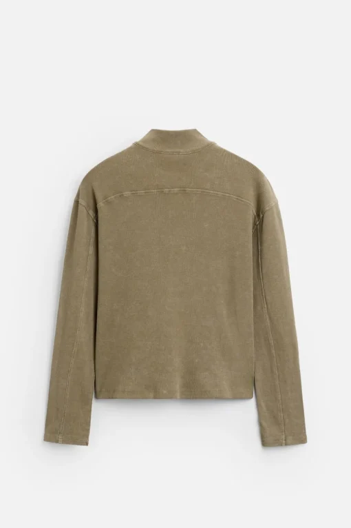 SUDADERA CREMALLERA LAVADA