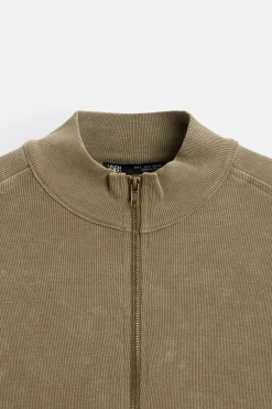 SUDADERA CREMALLERA LAVADA