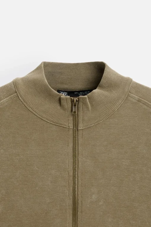 SUDADERA CREMALLERA LAVADA