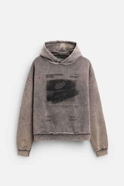 SUDADERA LAVADA ESTAMPADO