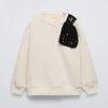 SUDADERA LAZO LENTEJUELAS