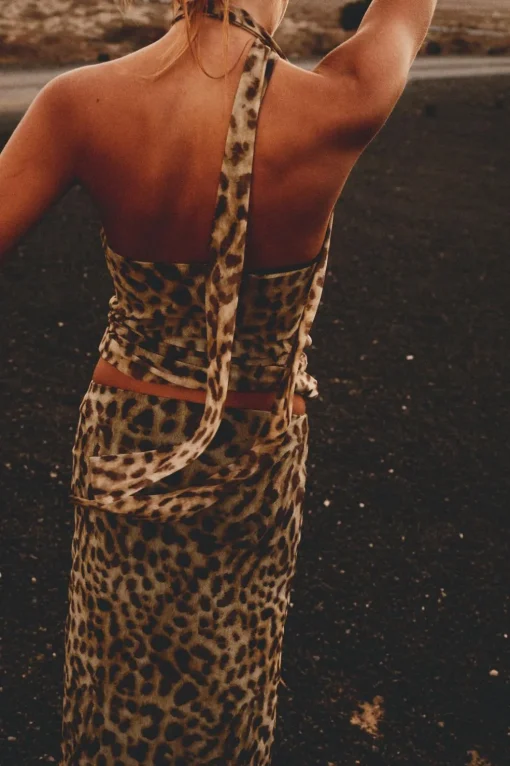 TOP BANDEAU TUL ESTAMPADO