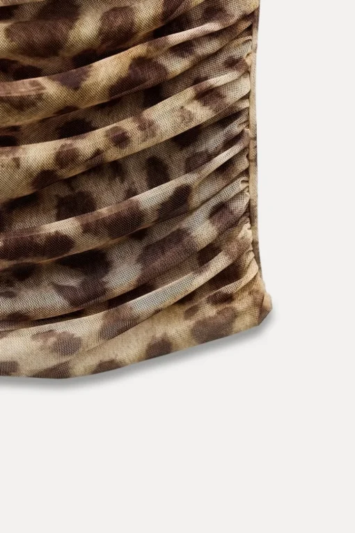 TOP BANDEAU TUL ESTAMPADO