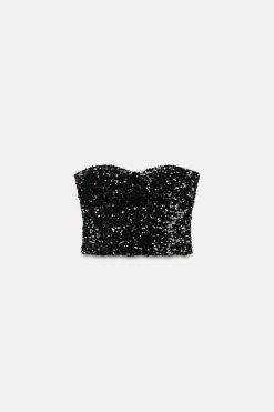 TOP BUSTIER LENTEJUELAS