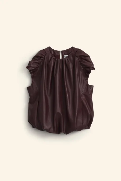 TOP FRUNCES PIEL 100% LIMITED EDITION