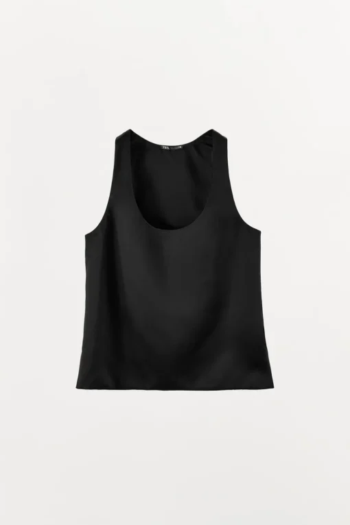 TOP MINIMAL SATÉN PESADO