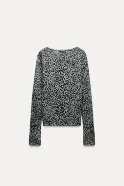 TOP PUNTO ESTAMPADO ANIMAL