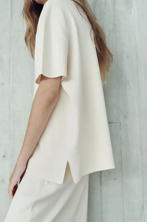 TOP PUNTO LISO OVERSIZE