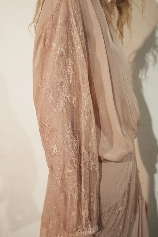 VESTIDO COMBINADO ENCAJE ZW COLLECTION