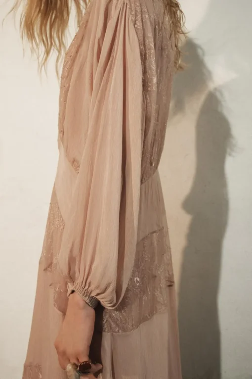 VESTIDO COMBINADO ENCAJE ZW COLLECTION