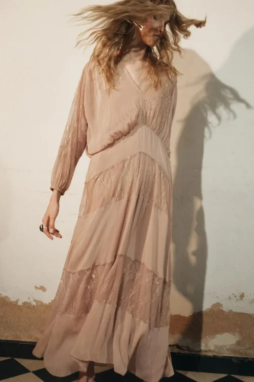 VESTIDO COMBINADO ENCAJE ZW COLLECTION