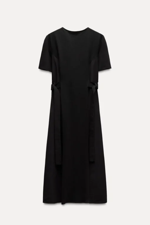 VESTIDO COMBINADO HEBILLAS