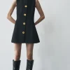 VESTIDO CORTO BOTONES