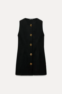 VESTIDO CORTO BOTONES