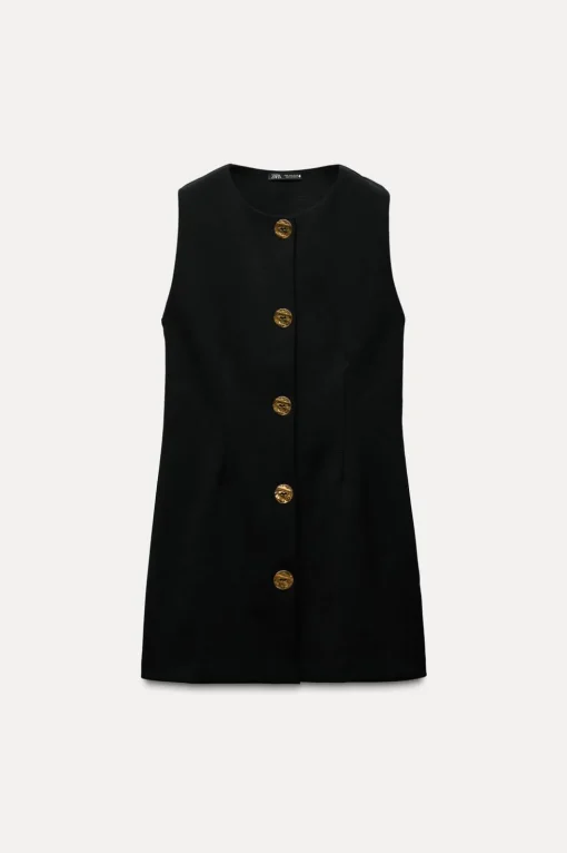 VESTIDO CORTO BOTONES