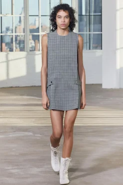 VESTIDO CORTO CUADROS ZW COLLECTION