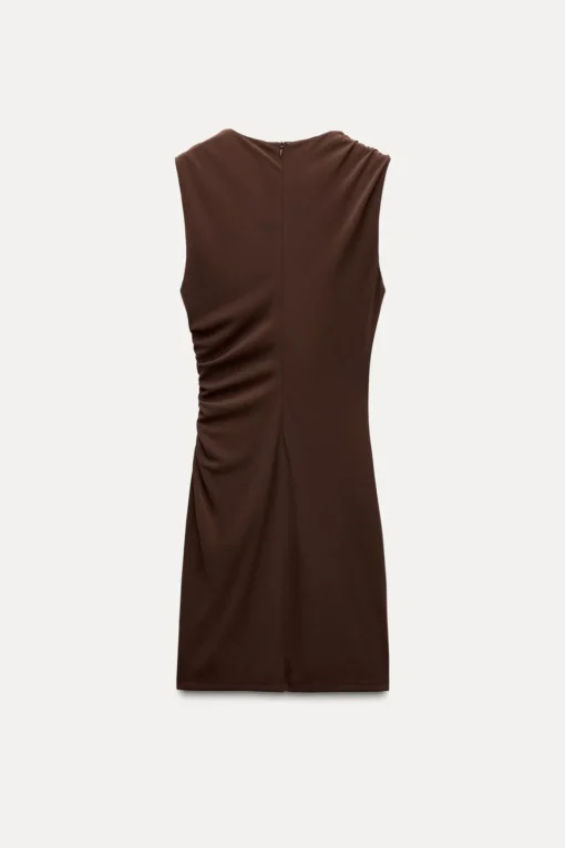 VESTIDO CORTO DRAPEADO