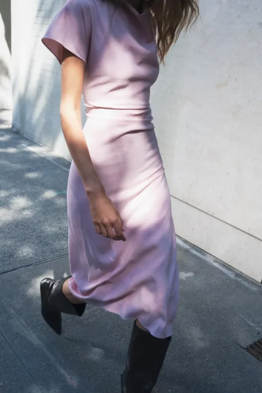 VESTIDO DRAPEADO ZW COLLECTION