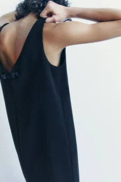 VESTIDO LAZOS TERCIOPELO ZW COLLECTION