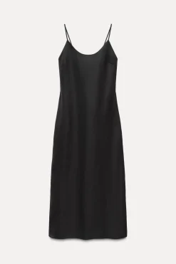 VESTIDO MIDI CON LINO ZW COLLECTION