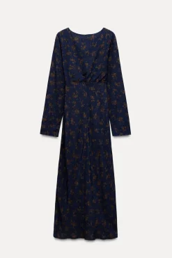 VESTIDO MIDI ESTAMPADO FLORES