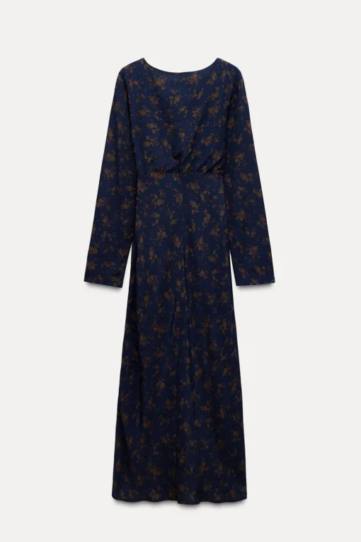 VESTIDO MIDI ESTAMPADO FLORES