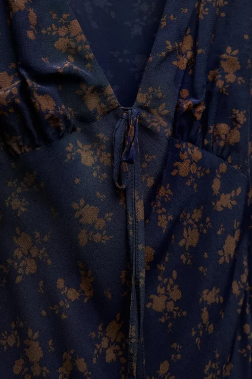 VESTIDO MIDI ESTAMPADO FLORES
