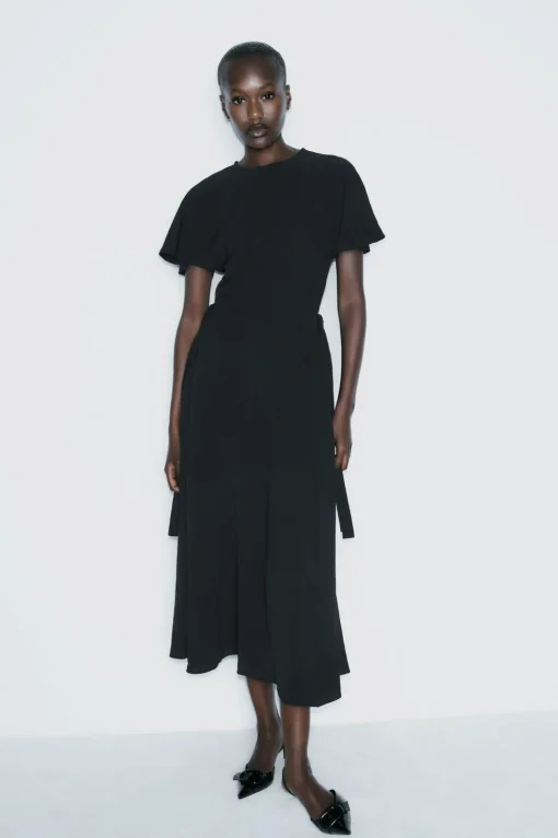 VESTIDO MIDI FLUIDO