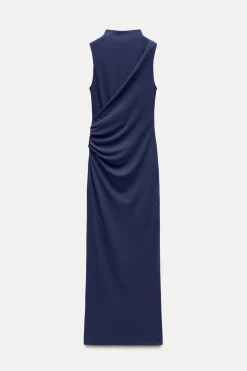 VESTIDO MIDI FRUNCES