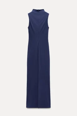 VESTIDO MIDI FRUNCES