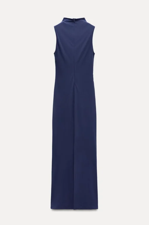 VESTIDO MIDI FRUNCES