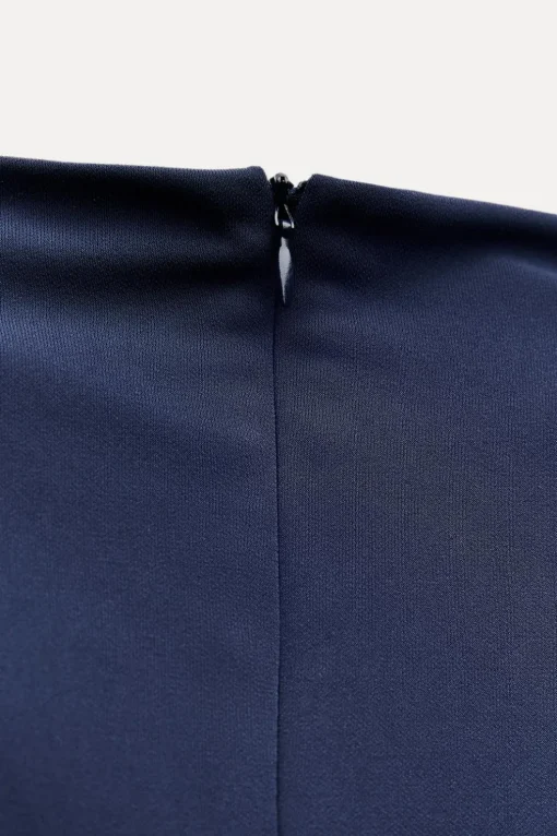VESTIDO MIDI FRUNCES