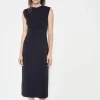 VESTIDO MIDI FRUNCES ZW COLLECTION