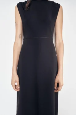 VESTIDO MIDI FRUNCES ZW COLLECTION
