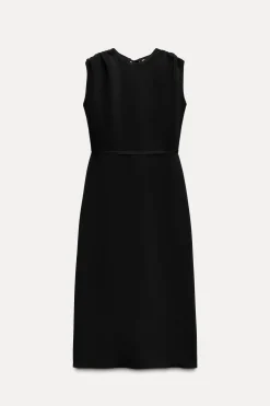 VESTIDO MIDI FRUNCES ZW COLLECTION