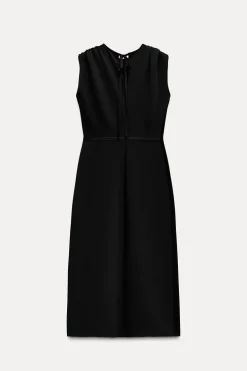VESTIDO MIDI FRUNCES ZW COLLECTION