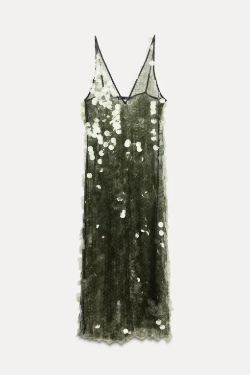 VESTIDO MIDI LENTEJUELAS
