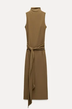 VESTIDO MIDI NUDO LAZADA