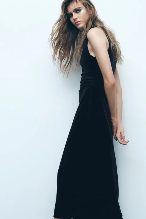 VESTIDO MIDI TERCIOPELO