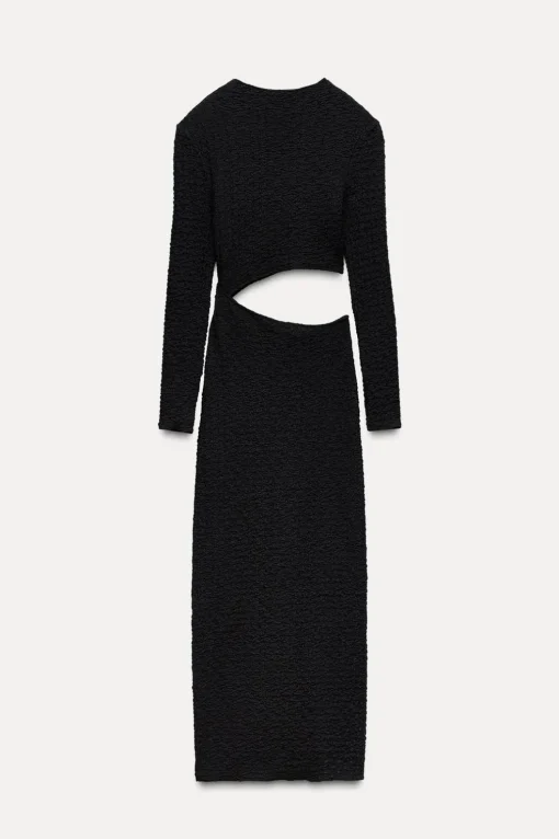 VESTIDO TEXTURA CUT OUT