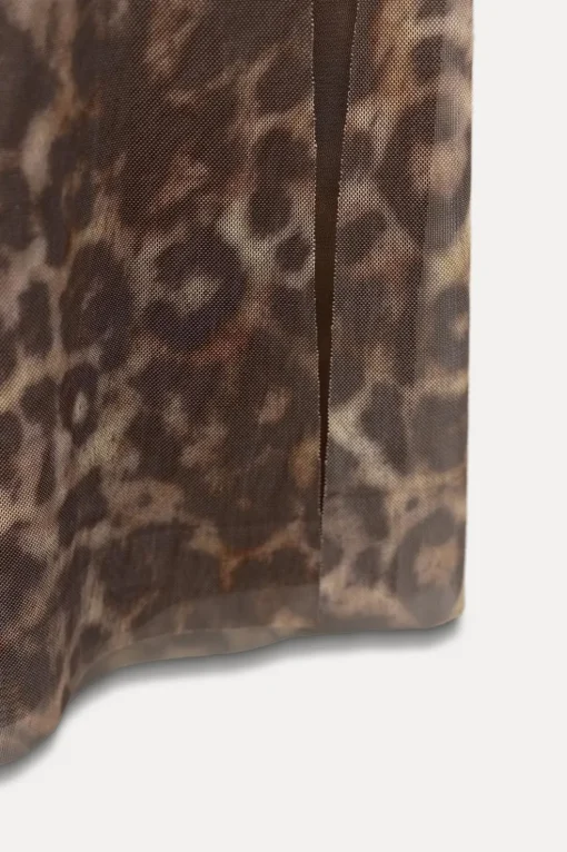 VESTIDO TUL ESTAMPADO ANIMAL