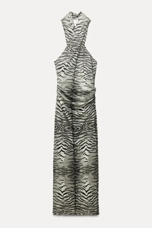 VESTIDO TUL ESTAMPADO ANIMAL