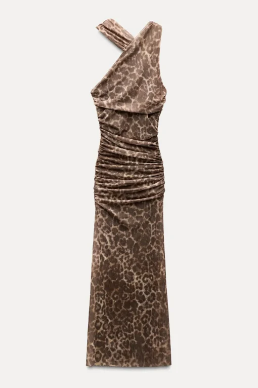 VESTIDO TUL ESTAMPADO ANIMAL