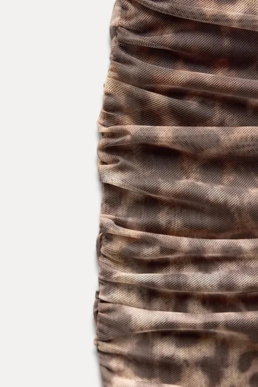 VESTIDO TUL ESTAMPADO ANIMAL